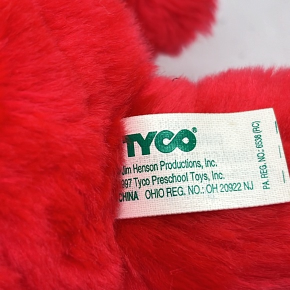 Vintage Tyco Preschool Toys Christmas Elmo Stuffed Sesame Street Elmo Toy - Picture 4 of 5